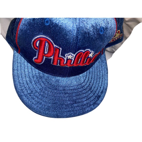 VTG american needle 1918 Philadelphia phillies 7 5/8 fitted hat cap retro velour - Picture 2 of 10